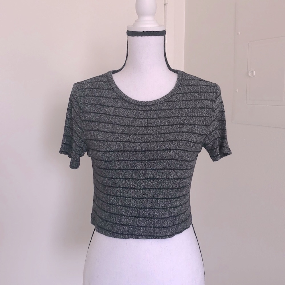 Brandy Melville Crewneck Knit Crop Top